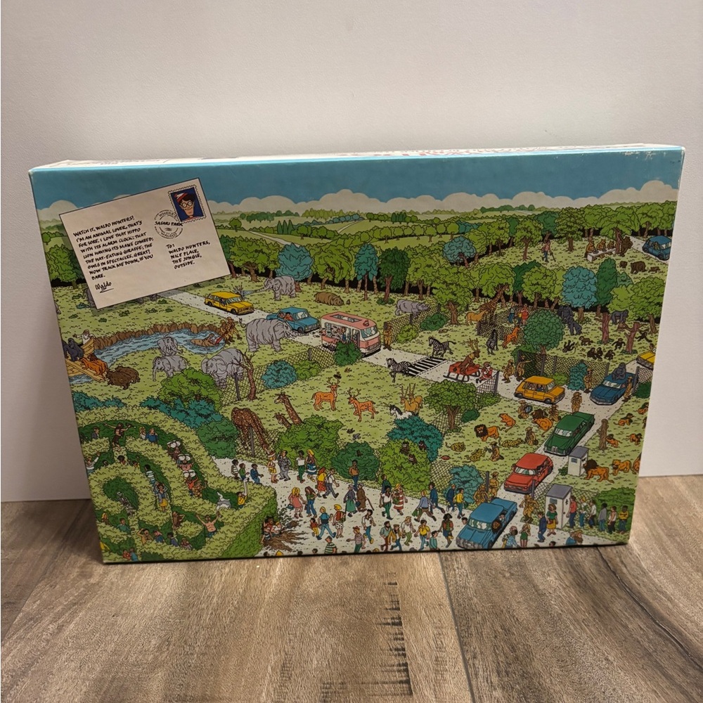 Vintage 1989 Where’s Waldo Safari Park 100 Piece Jigsaw Puzzle #624 New Sealed